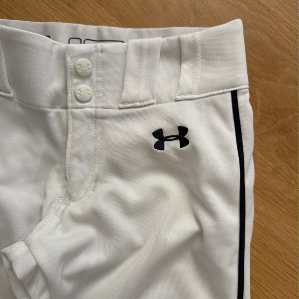 Under Armour Boys White Baseball Pants